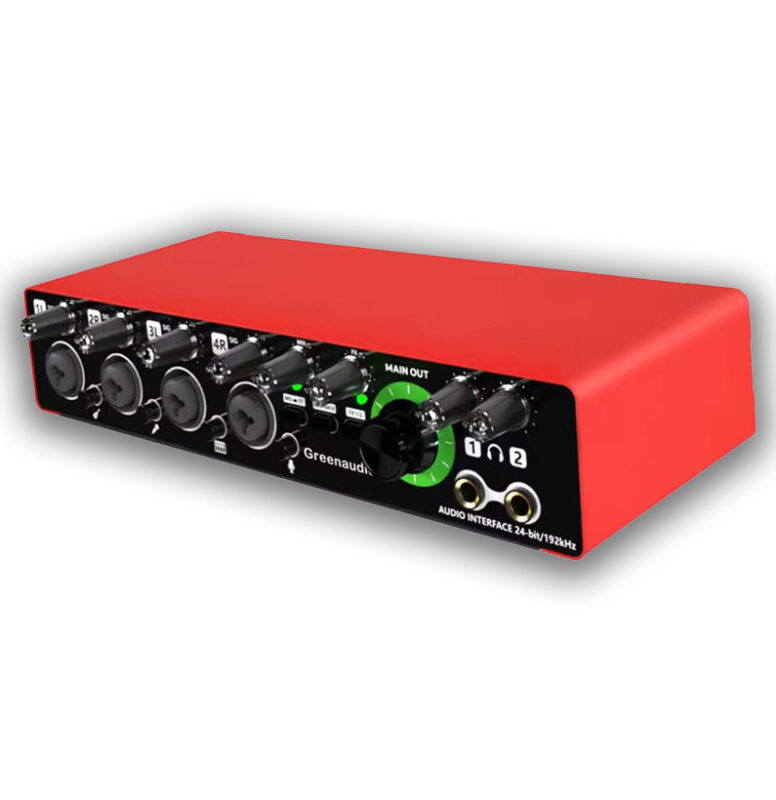 48V Phantom Power 4 Channel Soundcard