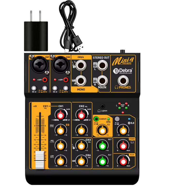 Debra Mini 4 Mixer 48v Phantom Power
