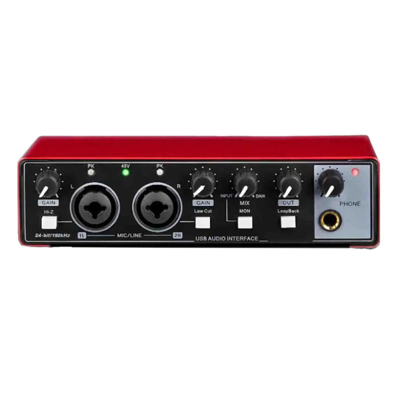 MD22 Soundcard 2Mic Channel 48v Phantom Power