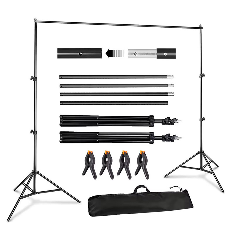 2x3M Metal Backdrop Stand Adjustable